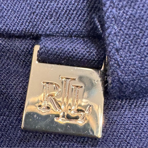 LAUREN RALPH LAUREN WOMENS NAVY BLUE SHORTS STRETCH  SIZE 14 - Picture 11 of 12